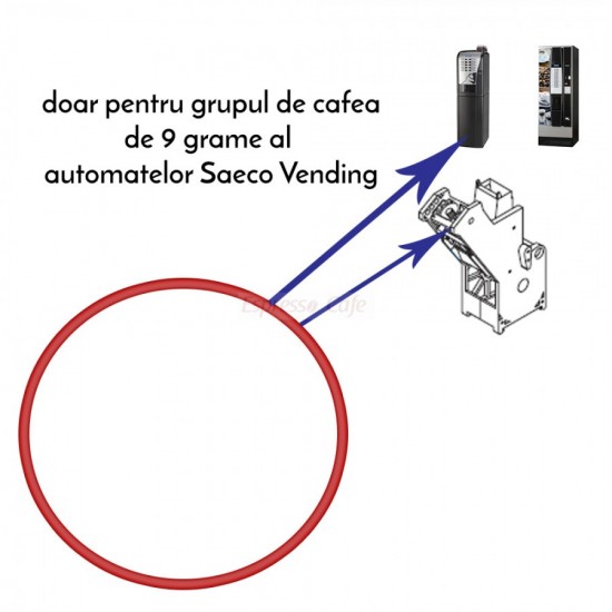 Saeco Уплътнение бутало кафе група 9gr CENM01044
